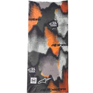 Scaldacollo Alpinestars Buff Nazca mimetico grigio-arancione fluo