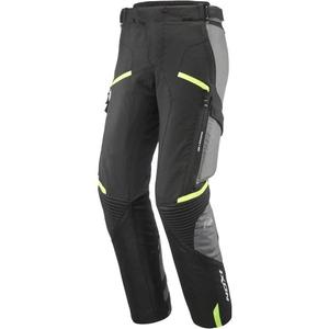 Pantaloni da moto IXON Midgard PT nero-grigio-giallo fluo
