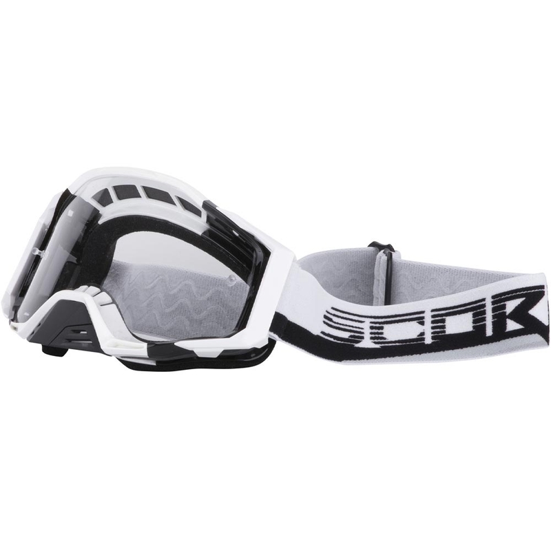 Occhiali da motocross Scorpion MX Mask bianco-nero