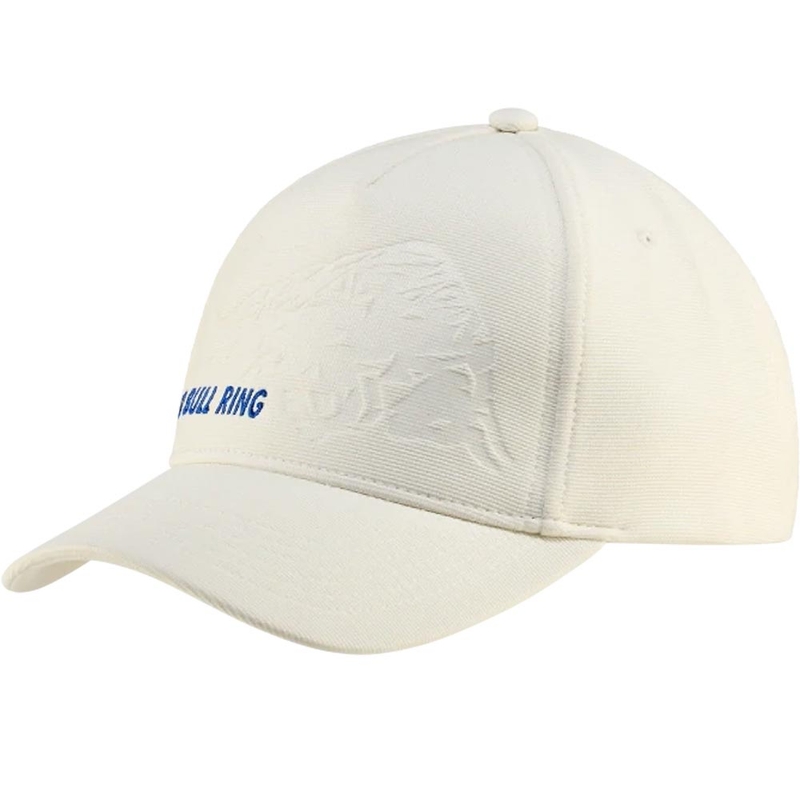 Cappellino Red Bull Racing con logo in rilievo, colore bianco.
