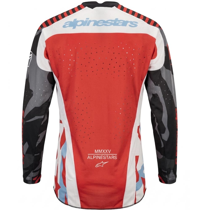 Maglia da motocross Alpinestars Techstar edizione limitata Beast Coast grigio-nero-arancione