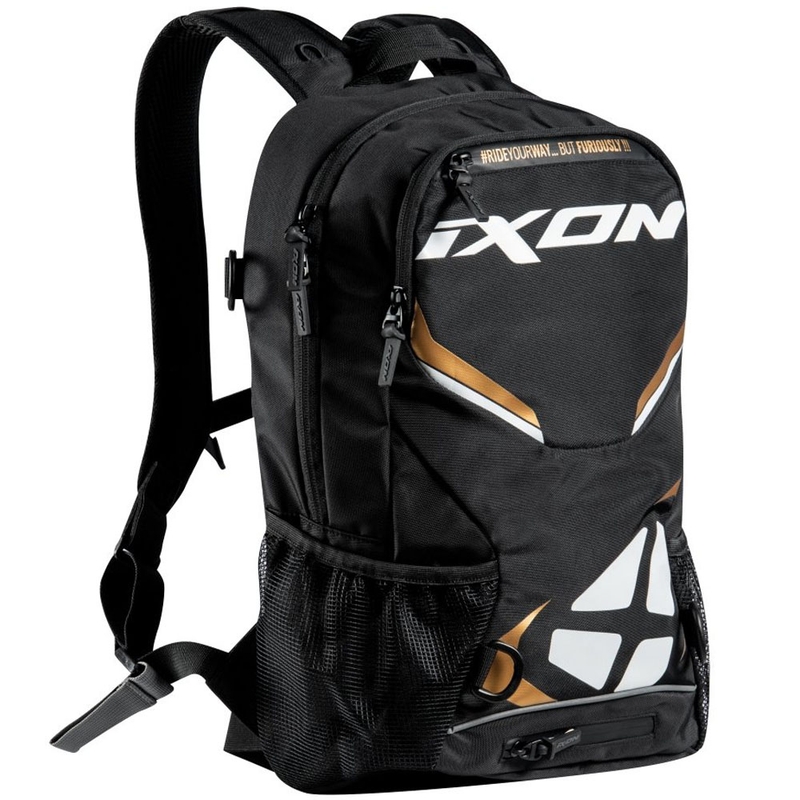 Zaino da moto IXON R-Tension 23 nero-bianco-oro