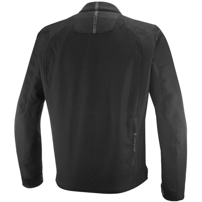 Giacca da moto IXON Shadow nero-bianco-rosso fluo