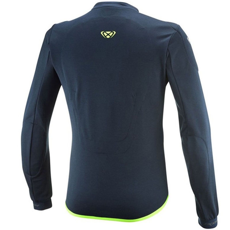 Felpa da motociclista IXON Arma blu-bianco-giallo fluo