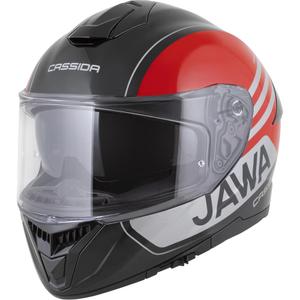 Casco integrale da moto Cassida Integral GT 2.1 Jawa Sport nero-rosso perla-argento