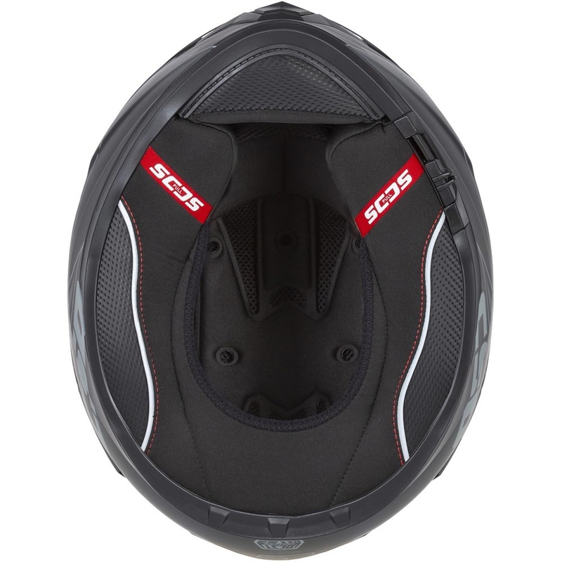 Casco integrale da moto Cassida Integral GT 2.1 Jawa Sport nero-rosso perla-argento