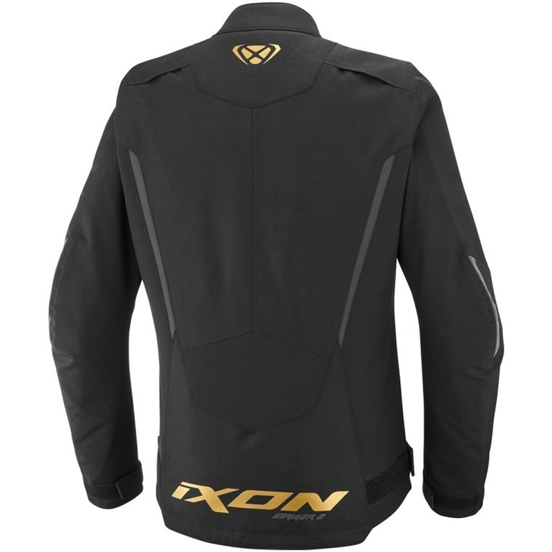 Giacca da motociclista da donna IXON Striker 2 Lady nero-oro