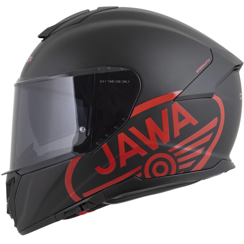 Casco integrale da moto Cassida GT 2.1 Jawa Solid, nero opaco-rosso lucido