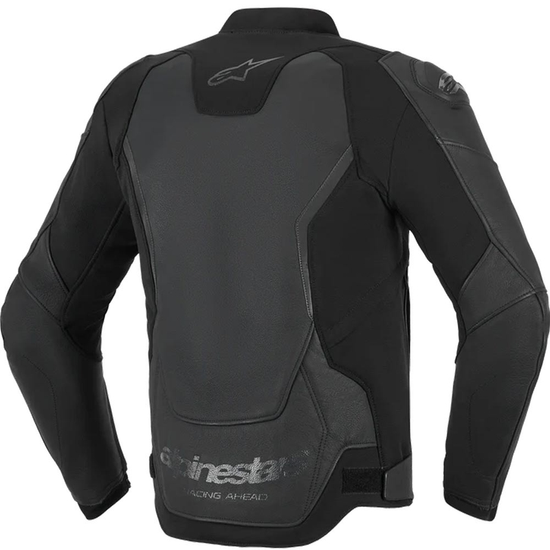 Giacca da moto in pelle Alpinestars GP Force V2 nera-nera