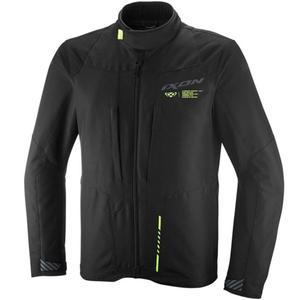 Giacca da moto IXON Tyr nero-giallo fluo