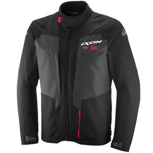 Giacca da moto IXON Tyr nero-antracite-rosso fluo