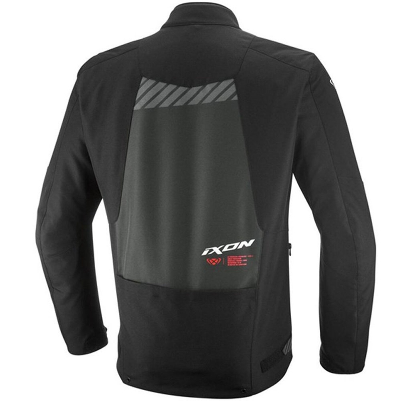 Giacca da moto IXON Tyr nero-antracite-rosso fluo