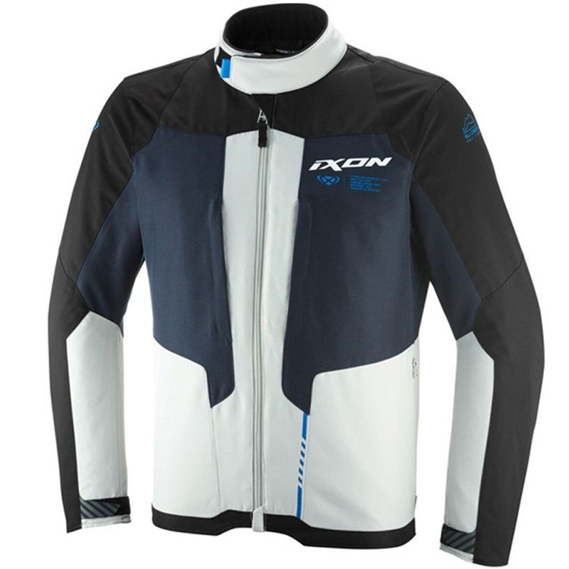 Giacca da moto IXON Tyr blu scuro-grigio-blu