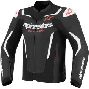 Giacca da moto in pelle Alpinestars GP Force V2 Airflow, nera e bianca