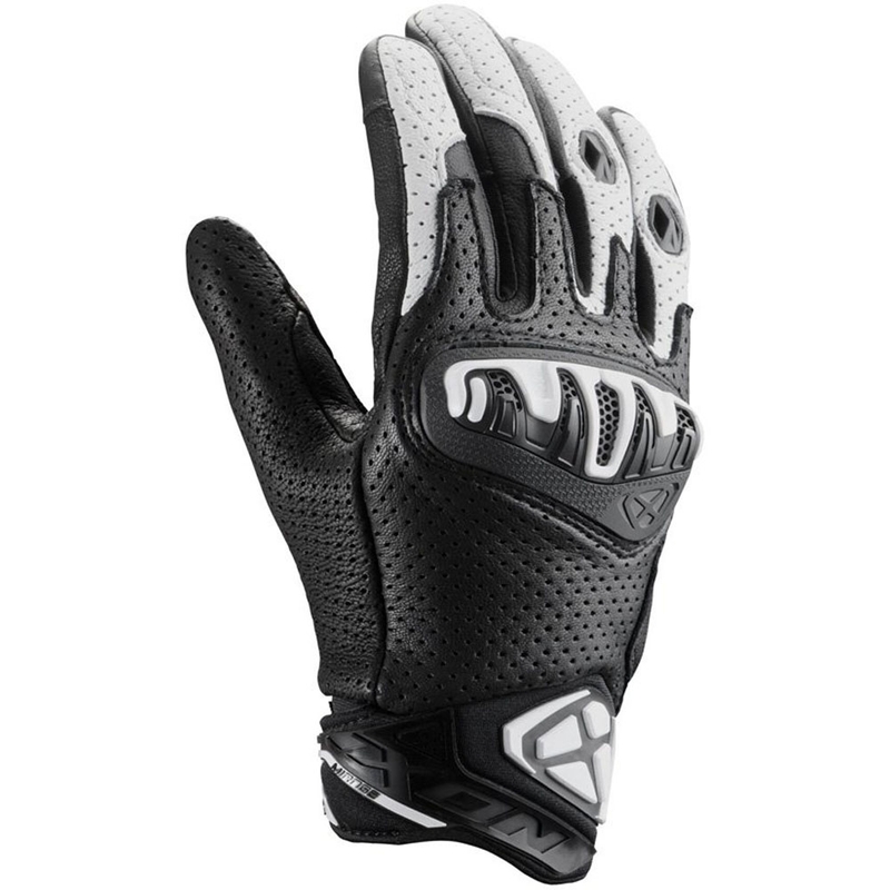 Guanti da moto in pelle IXON Mirage nero-bianco