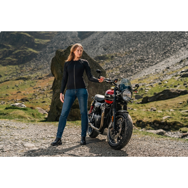 Giacca da moto da donna Knox Urbane PRO Mk3 nera