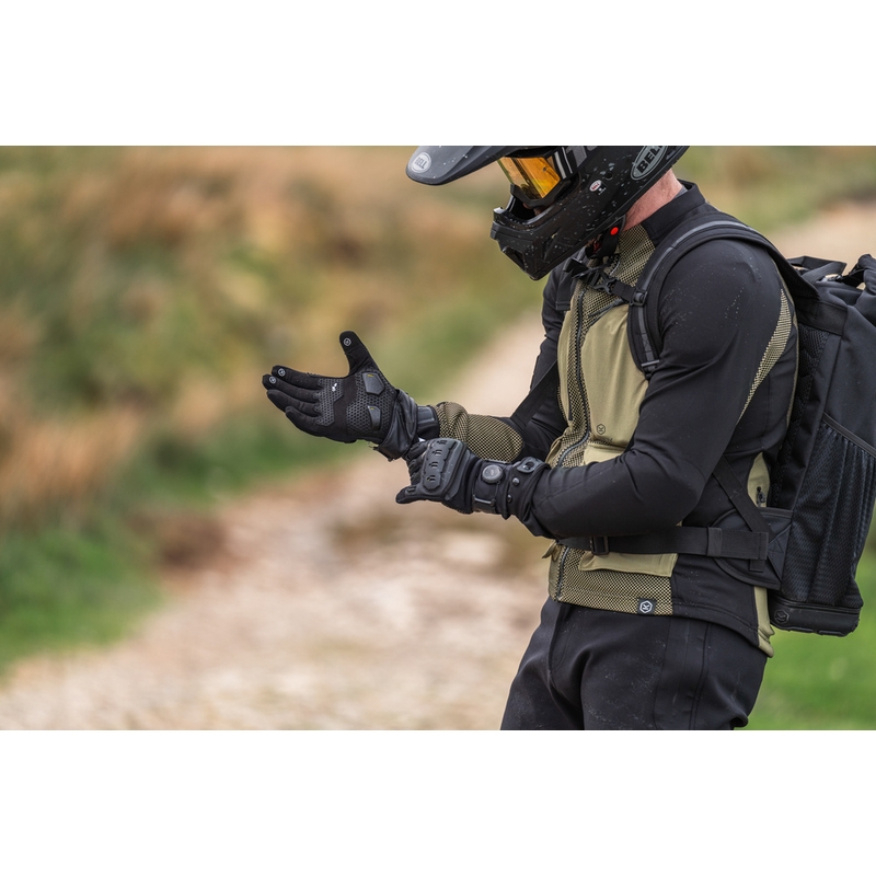 Guanti da moto Knox Orsa Textile OR4 neri