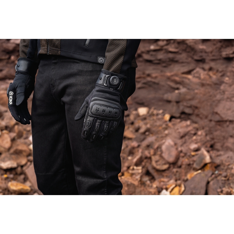Guanti da moto Knox Orsa Textile OR4 neri