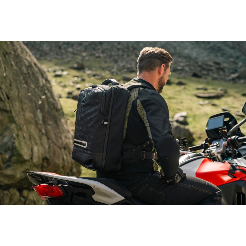 Zaino da moto Knox Eda Every Day Adventure 25 l nero