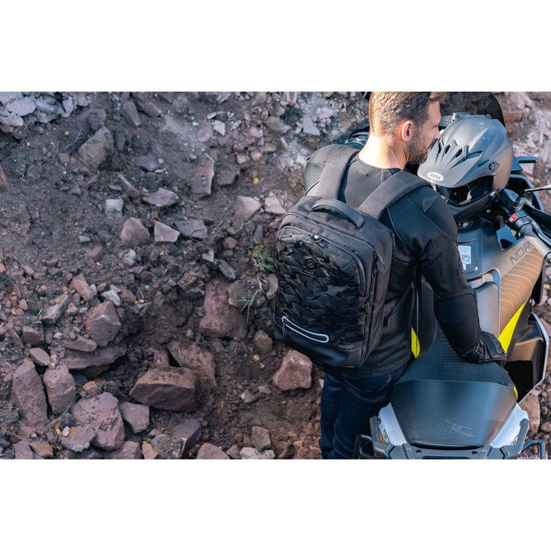 Zaino da moto Knox Eda Every Day Adventure 25 l nero