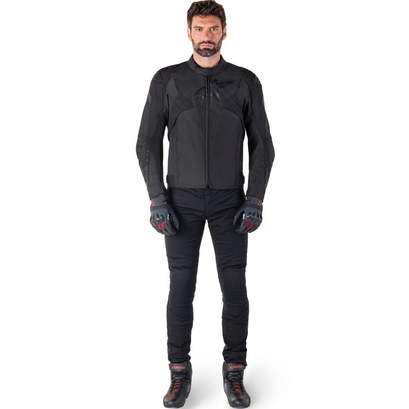 Giacca da moto impermeabile Alpinestars T-JAWS V4 nera-nera