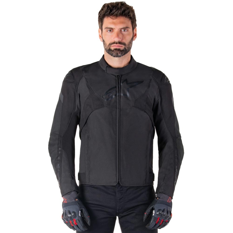 Giacca da moto impermeabile Alpinestars T-JAWS V4 nera-nera
