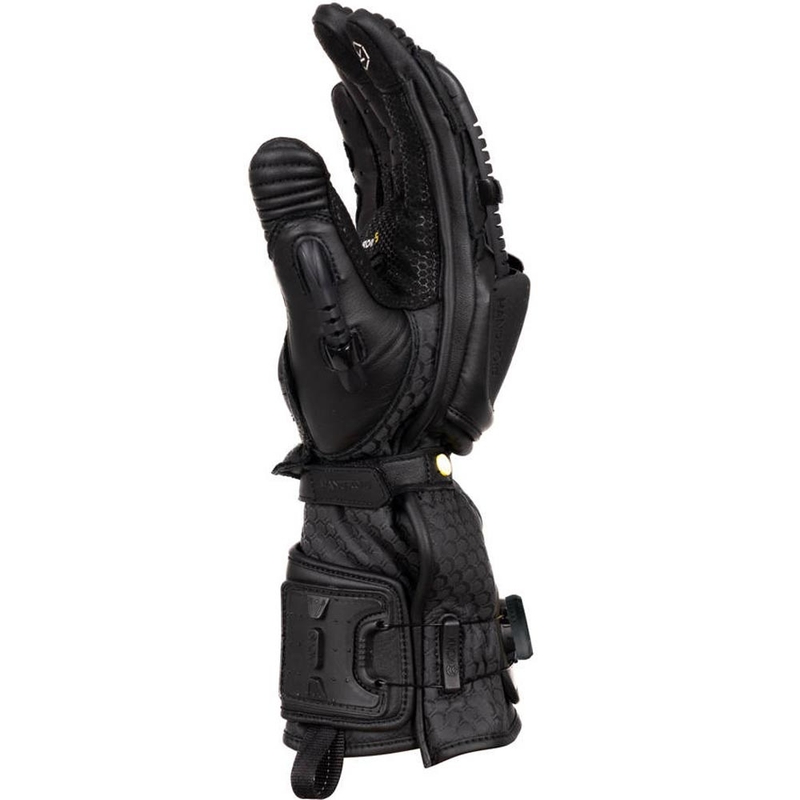 Guanti da moto Knox Handroid All Black Mk5 neri