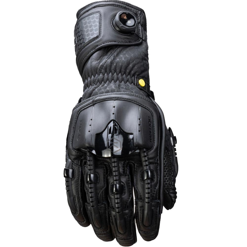 Guanti da moto Knox Handroid All Black Mk5 neri