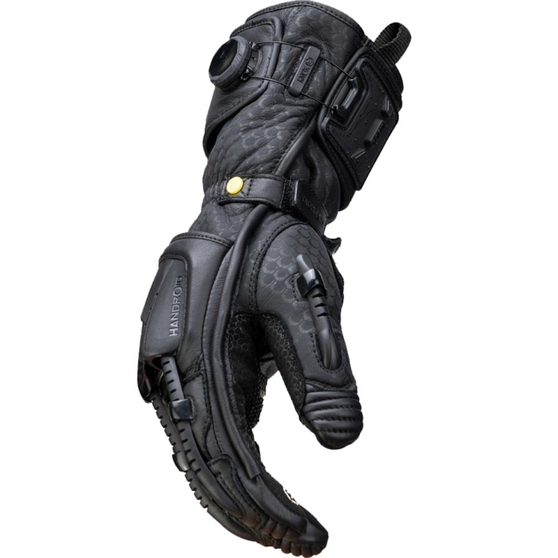 Guanti da moto Knox Handroid All Black Mk5 neri