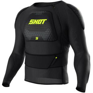 Body protettivo per bambini Shot Airlight nero-giallo fluo