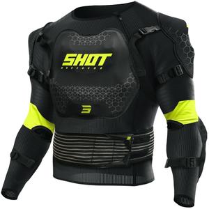 Body protettivo per bambini Shot Optimal 2.0 nero-giallo fluo