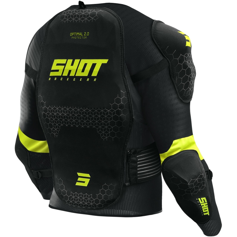 Body protettivo per bambini Shot Optimal 2.0 nero-giallo fluo