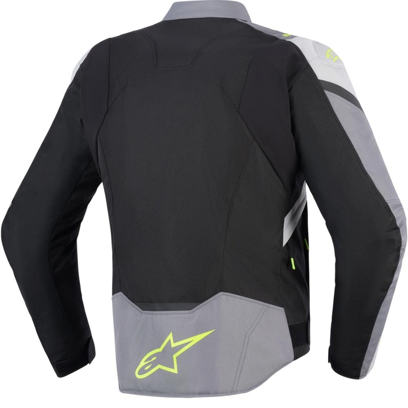 Giacca da moto impermeabile Alpinestars T-JAWS V4 Nero-Grigio chiaro-Grigio
