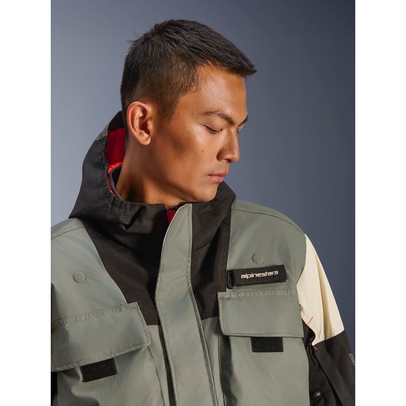 Giacca da moto impermeabile Alpinestars Mospher grigio-nera