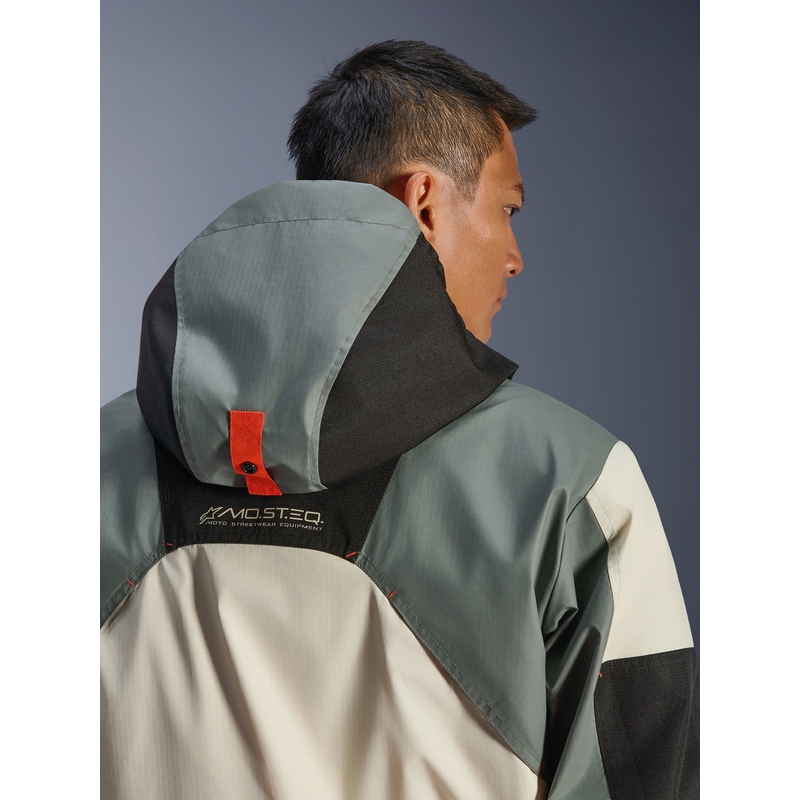 Giacca da moto impermeabile Alpinestars Mospher grigio-nera