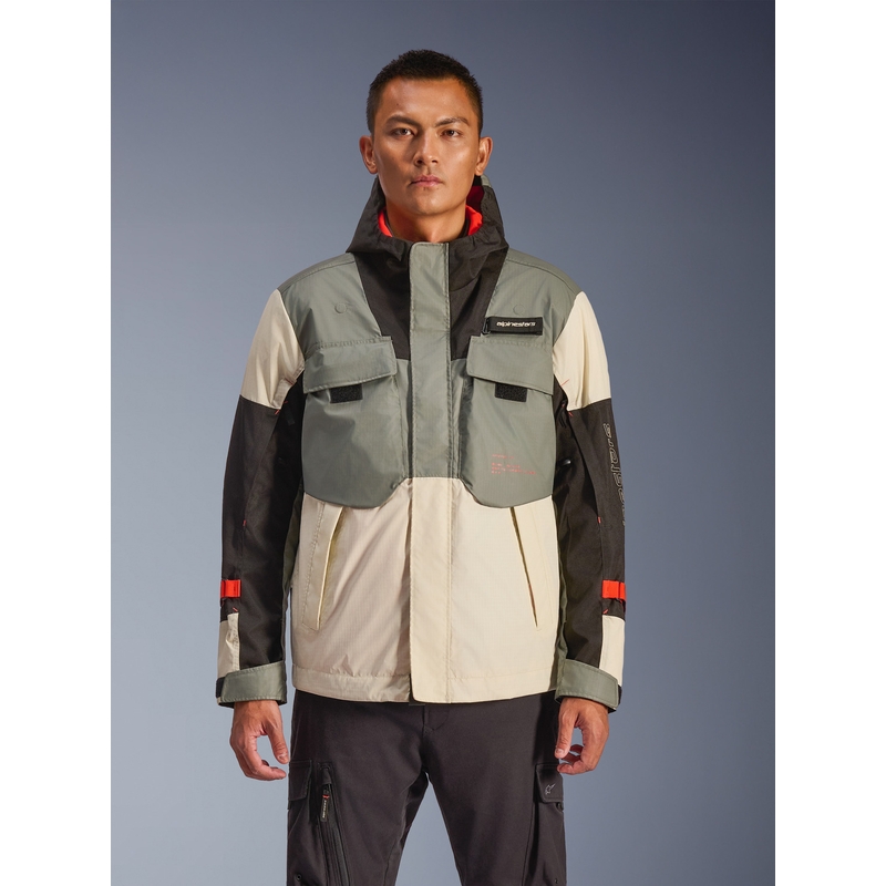 Giacca da moto impermeabile Alpinestars Mospher grigio-nera