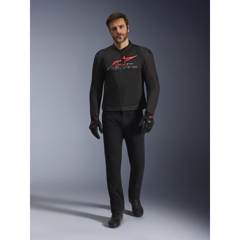 Giacca da moto Alpinestars SMX Air nera-rossa-bianca