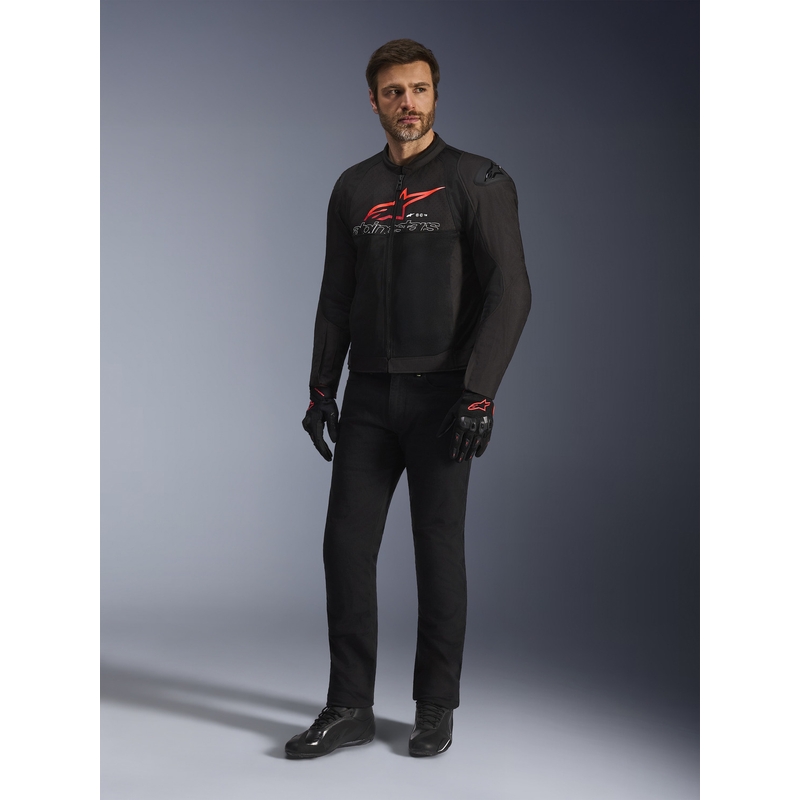 Giacca da moto Alpinestars SMX Air nera-rossa-bianca