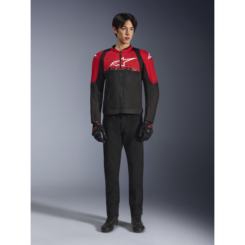 Giacca da moto Alpinestars SMX Air rosso-nero