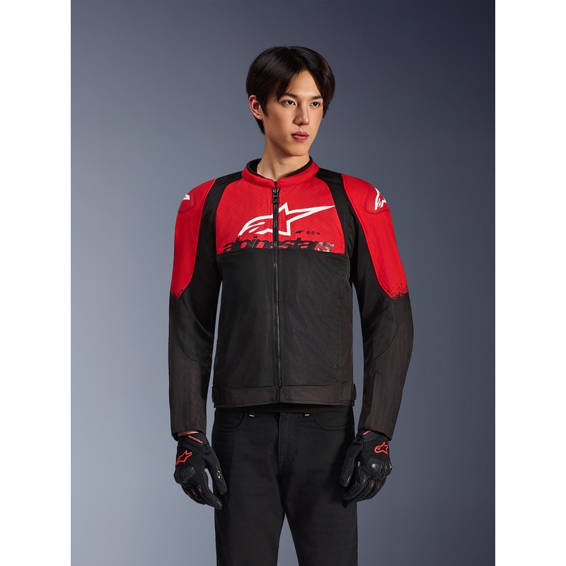 Giacca da moto Alpinestars SMX Air rosso-nero