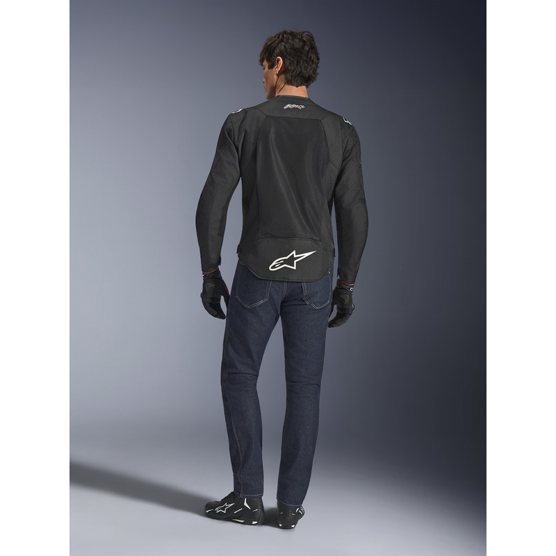 Giacca da moto Alpinestars T-SPS Air V2 Monster FQ20, collezione bianco e nero
