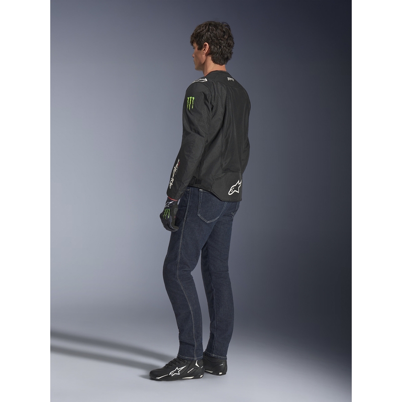 Giacca da moto Alpinestars T-SPS Air V2 Monster FQ20, collezione bianco e nero