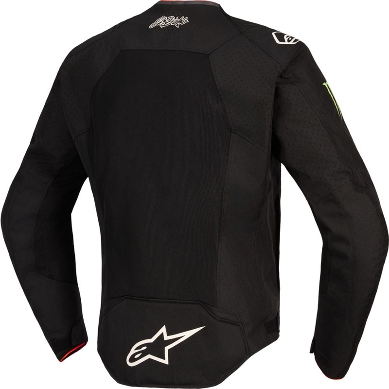 Giacca da moto Alpinestars T-SPS Air V2 Monster FQ20, collezione bianco e nero