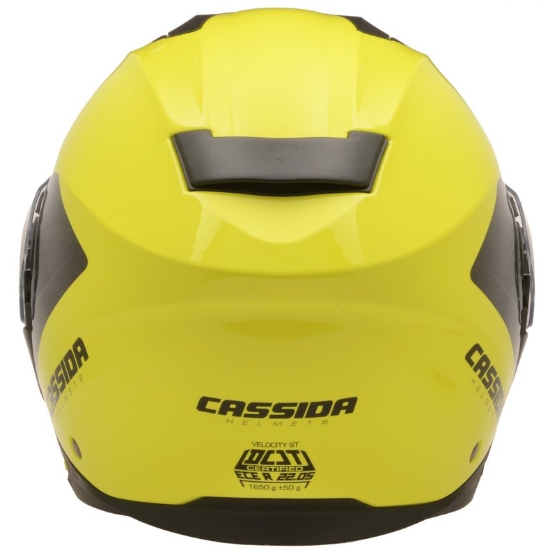 Casco Cassida Velocity ST 2.1 nero-giallo fluo ribaltabile