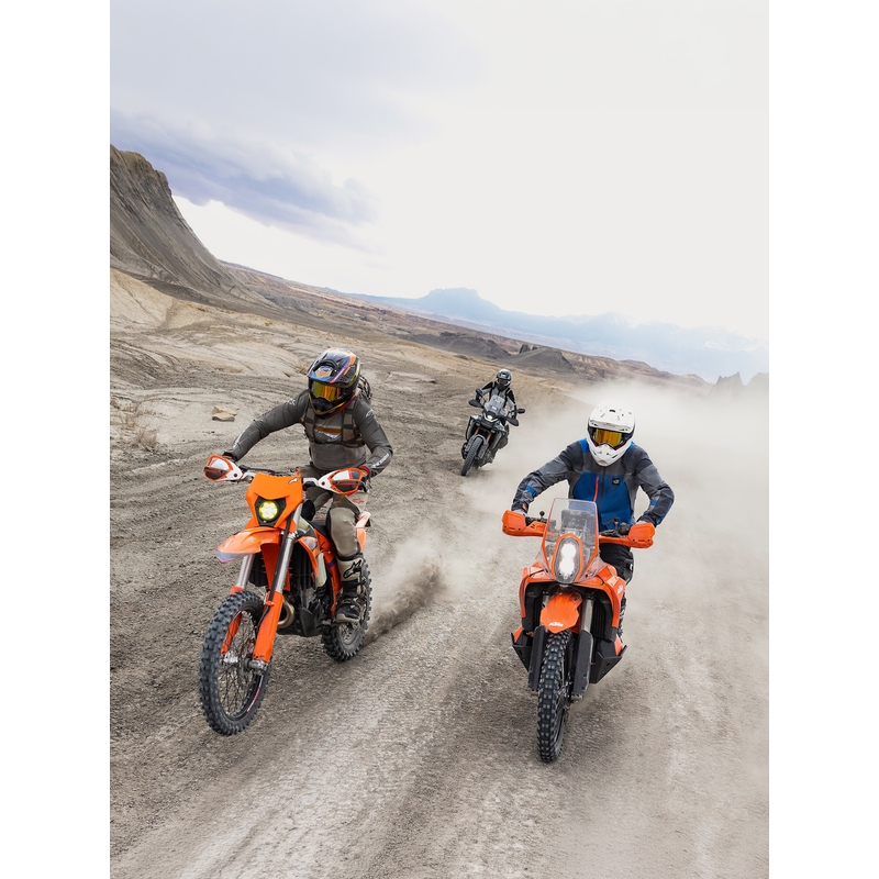 Maglia da motocross Alpinestars Maxdura Dual grigio chiaro-grigio scuro-arancione