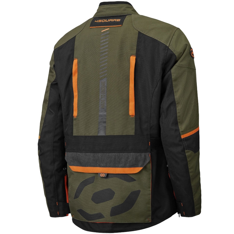 Giacca da moto 4SQUARE Trailer Craft color kaki-arancione