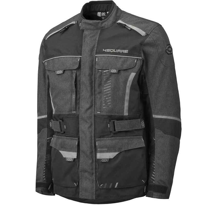 Giacca da moto 4SQUARE Trailer Craft grigio-nero