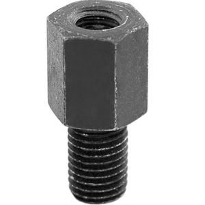 Riduzione filettatura specchietto retrovisore - filettatura interna M10 destra/filettatura esterna M8 destra nera