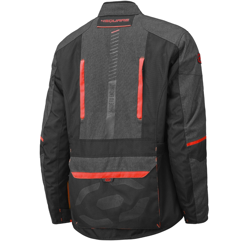 Giacca da moto 4SQUARE Trailer Craft grigio-rosso