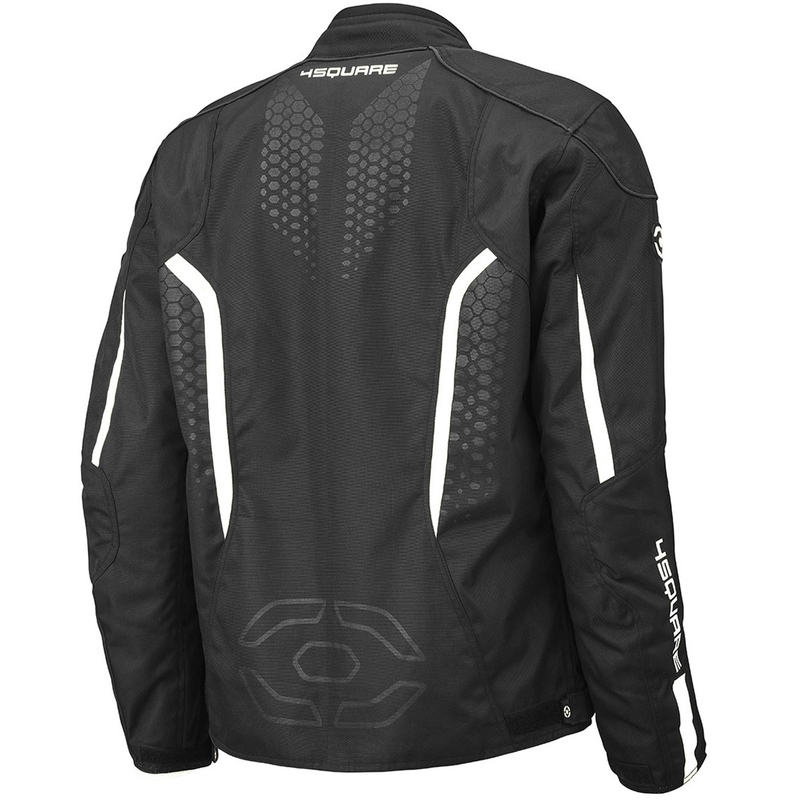 Giacca da moto 4SQUARE Sportster Dart nera e bianca